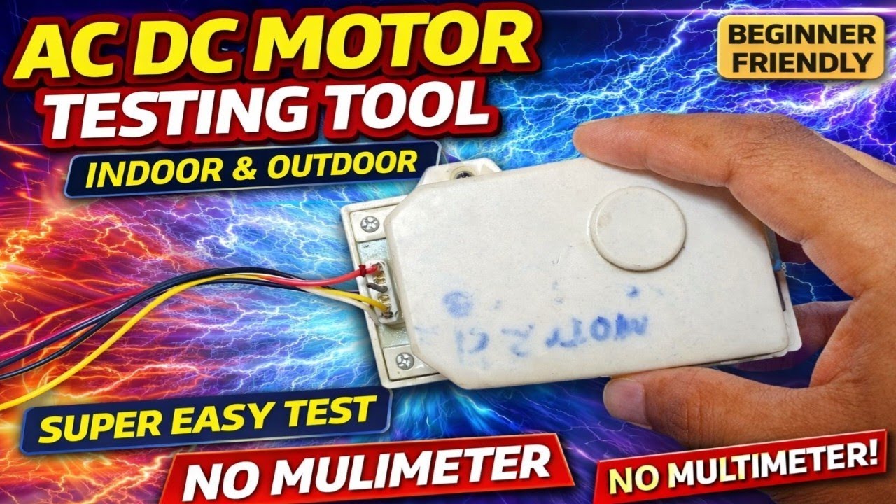 How to Check AC Indoor & Outdoor DC Motor | DC Motor Tester Full Guide | Jahir Technical