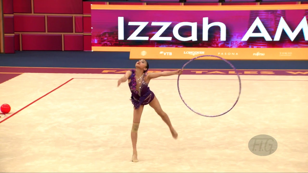 AMZAN Izzah (MAS) - 2019 Rhythmic Worlds, Baku (AZE) - Qualifications Hoop