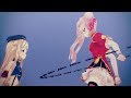 【MMD】田中ヒメと鈴木ヒナでNOVOCAINE【4K 60fps】
