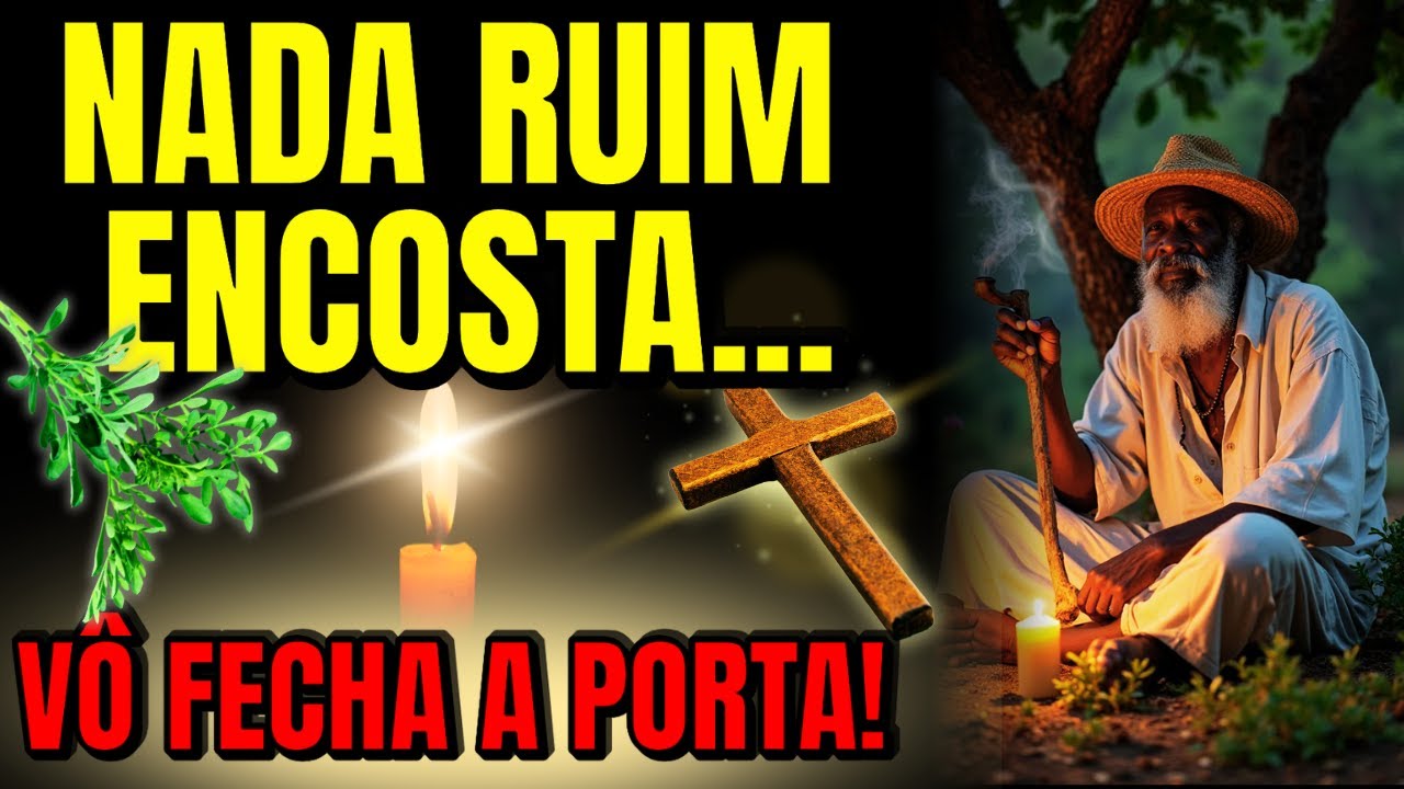 🔒 REZA FORTE de PRETO VELHO pra FECHAR o CORPO 🔒 BENZIMENTO DE PROTEÇÃO ESPIRITUAL!