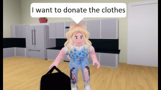 When Wife Wants To Donate Clothes Roblox Funny Memes Brookhaven Rp