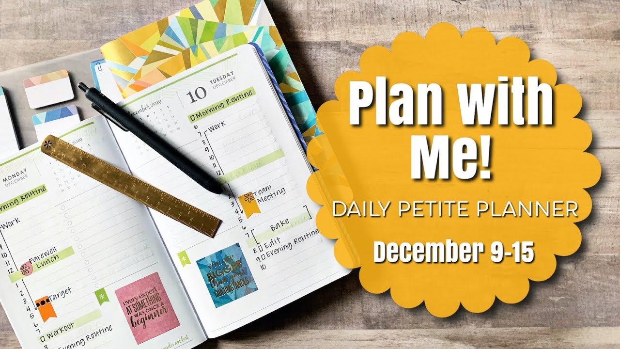 PLAN WITH ME | December 9-15 | Erin Condren Daily Petite Planner