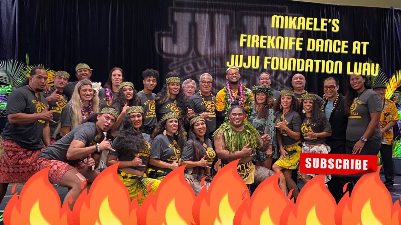Mikaele Oloa’s Fireknife dance for JUJU foundation Luau
