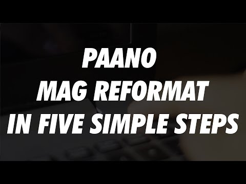 HOW TO REFORMAT IN 5 STEPS (TAGALOG)
