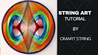 String Art/Mandala Modern Rainbow/DIY
