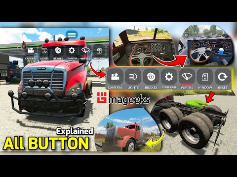 Truck Simulator Pro USA || All BUTTONs Explained