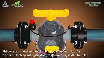 Bộ lọc đĩa bán tự động dùng trong hệ thống tưới nhỏ giọt - AQ136T SAD Ấn Độ