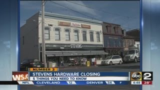 Stevens Hardware going out of business