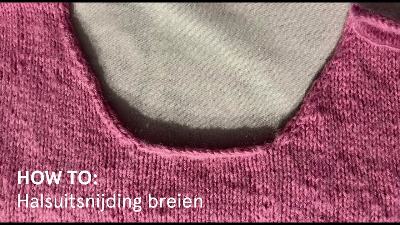 Een ronde halsuitsnijding breien - Veritas