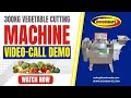 Ginger cutting in 300KG Commercial Vegetable Cutting Machine Live Video Call Demo #trending #shorts