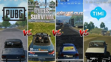 🔥 PUBG Mobile Lightspeed vs Rules Of Survival vs Knives Out vs TIMI 🔥 Comparison
