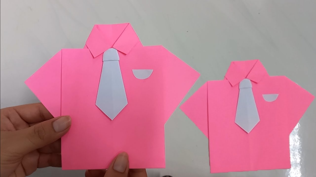 DIY Origami Paper Crafts , How to Make a Paper Shirt and Tie - YouTube