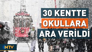 Son Dakika: İstanbulda Okullar Tatil Edildi Mi? Ntv