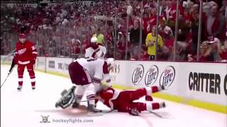 Derek Morris vs Justin Abdelkader Apr 25, 2010