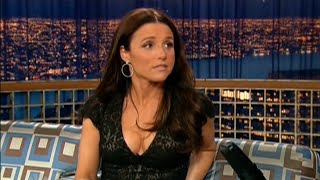 Celebrity Julia Louis-Dreyfus on "Late Night with Conan O'Brien" - 3/15/07 Wealth