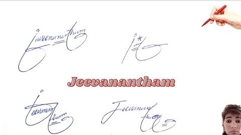 jeevanantham name signature with arooj