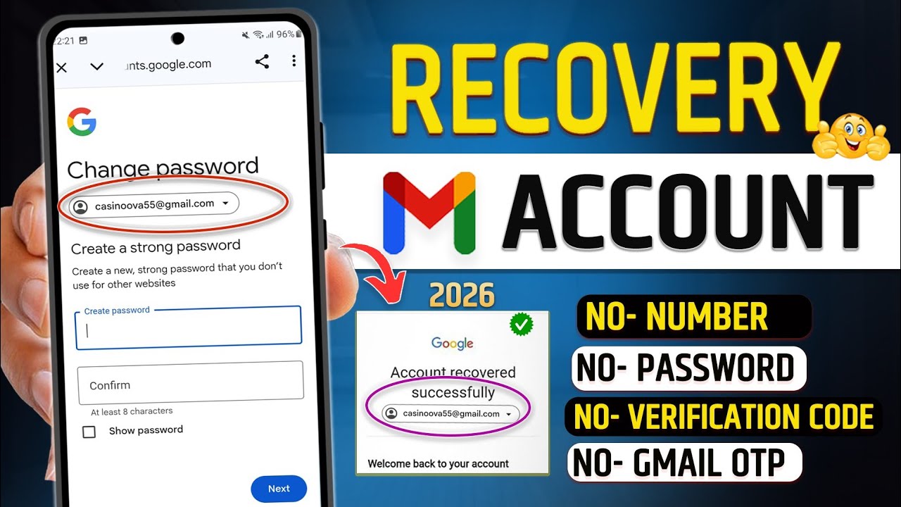 Gmail recovery without verification code | How to recover gmail account | gmail account recovery