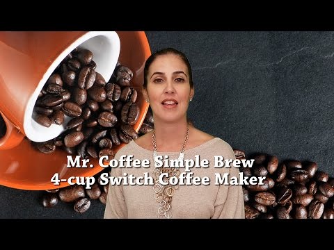 Mr. Coffee Simple Brew 4 Cup Switch Black Coffee Maker 