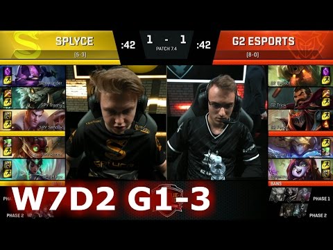 G2 eSports vs Splyce | Game 3 S7 EU LCS Spring 2017 Week 7 Day 2 | G2 vs SPY G3 W7D2 1080p