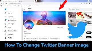 How To Change Twitter Banner Image // Blue Sky