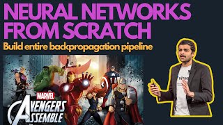 Lecture 20 - Build the entire backpropagation pipeline for neural networks | No PyTorch, Tensorflow