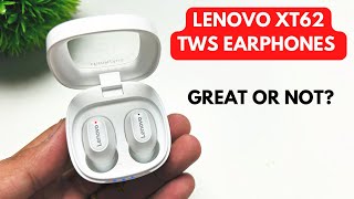 LENOVO XT62 TWS EARPHONES UNBOXING AND INITIAL REVIEW | ENGLISH
