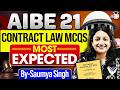 AIBE 21 Contract Law MCQs | Most Expected Questions by Saumya Singh