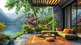 Morning Spring Coffee Porch with Smooth Jazz Piano Instruments for Working, Studying and Relaxing