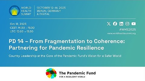 From Fragmentation to Coherence: Partnering for Pandemic Resilience | PD 14