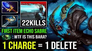 NEW OFFLANE SB GUIDE First Item Echo Sabre 1 Charge = 1 Delete Max Speed Spirit Breaker Dota 2 screenshot 1