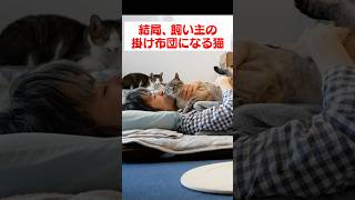 ムギュウとされても無抵抗な猫