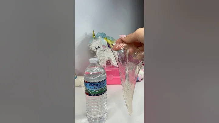 WATER SLIME!? 🫧🤍 Easy No Glue Slime Recipe!! #slime #noglueslime #fidget #shorts