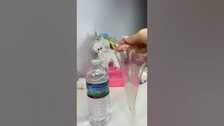 WATER SLIME!? 🫧🤍 Easy No Glue Slime Recipe!! #slime #noglueslime #fidget #shorts