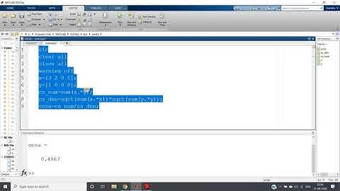 Cosine Similarity Explained With Examples & Code (Part 1) | Machine Learning with MATLAB
