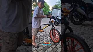 kita coba modif sepeda stylekt ini dengan baut titan #sepedahedon #sepedaplatkt #mdr_projects #fyp