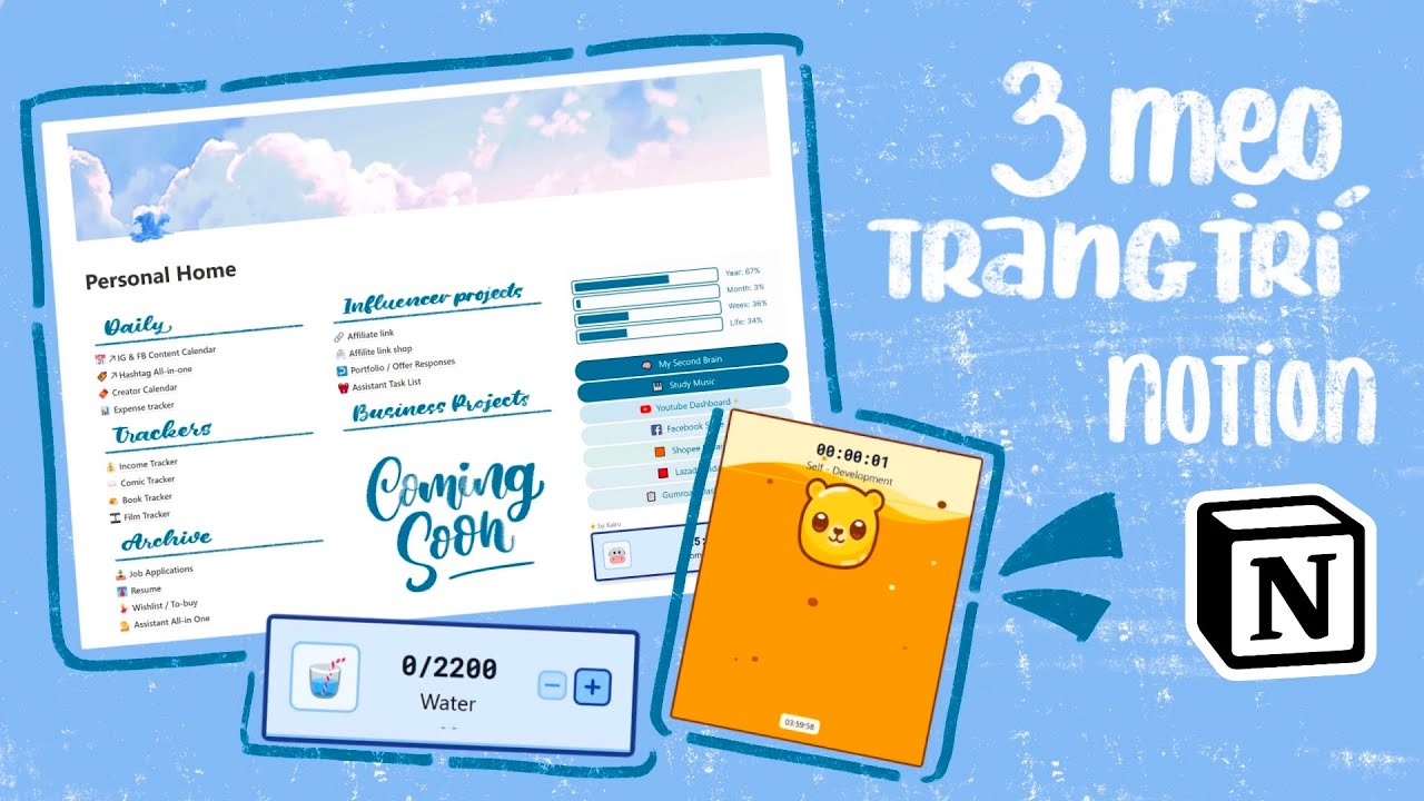Notion Đẹp: Khám Phá Các Mẫu và Làm Đẹp Không Gian Làm Việc của Bạn