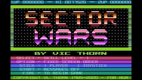 SECTOR WARS  ATARI 800 XL !!! A 2020 PUBLISHED GAME