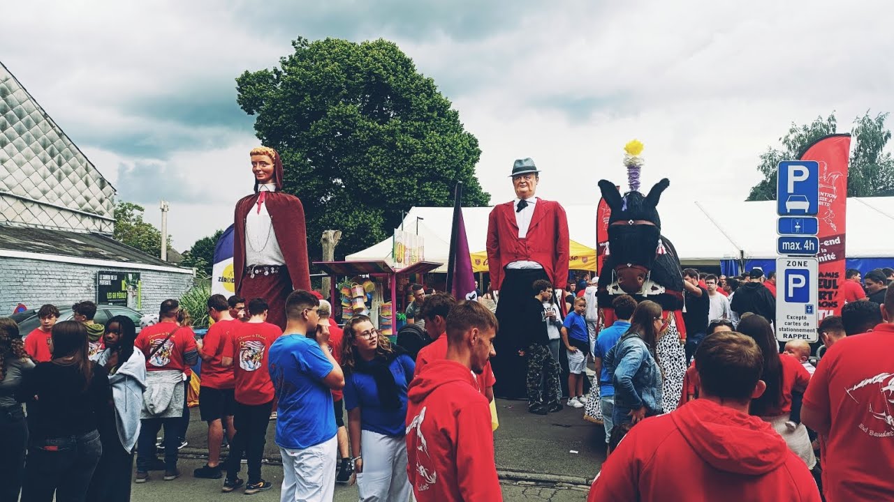 Ath : Ducasse à Baudets 2024 - Cortège de la Trinité 🔴⚪