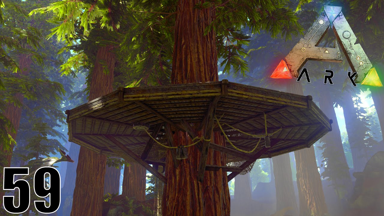 CONSTRUCTION D'UNE CABANE DANS LES ARBRES ! | ARK: Survival Evolved ! #