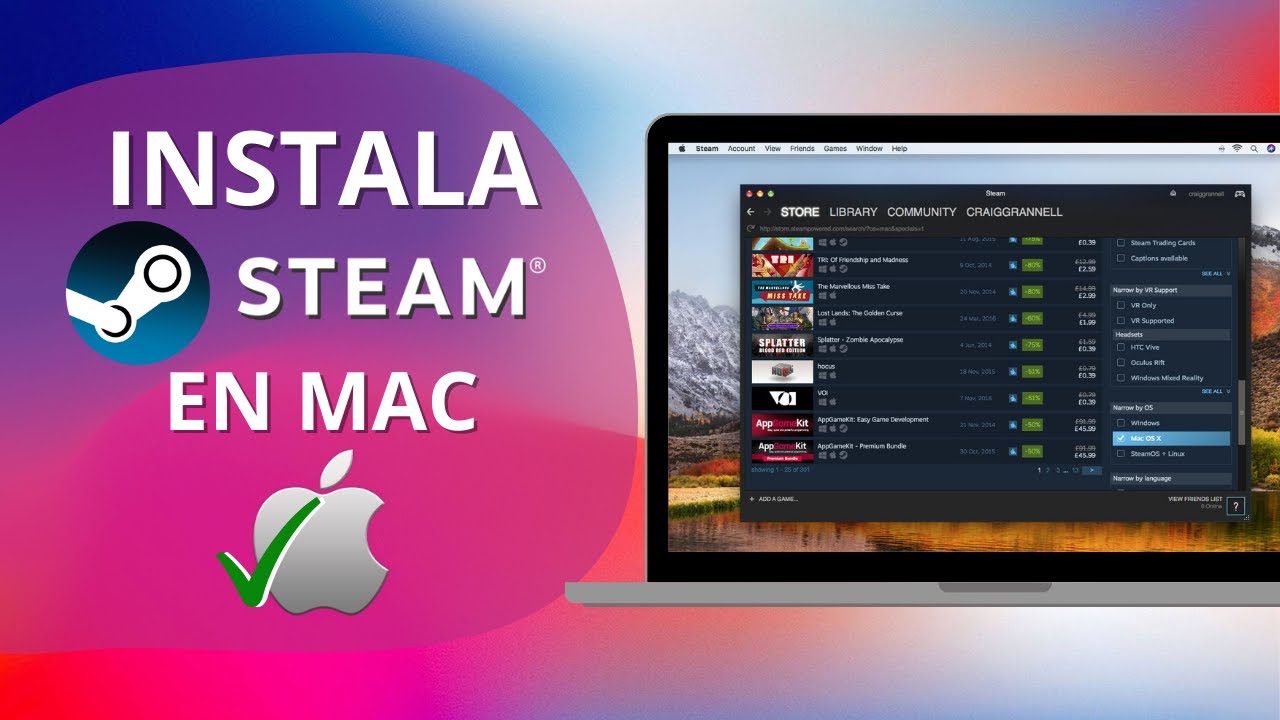 C Mo Instalar Steam En Mac YouTube 