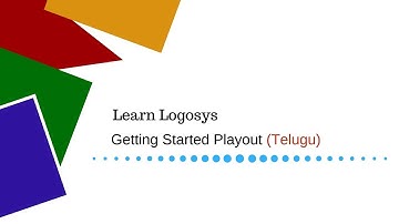 Getting Started Logosys Telugu
