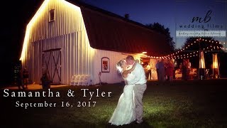 Beautiful, Rustic Fall Wedding at The White Barn! {Samantha \& Tyler}