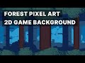 Forest Pixel Art Parallax Background for Game