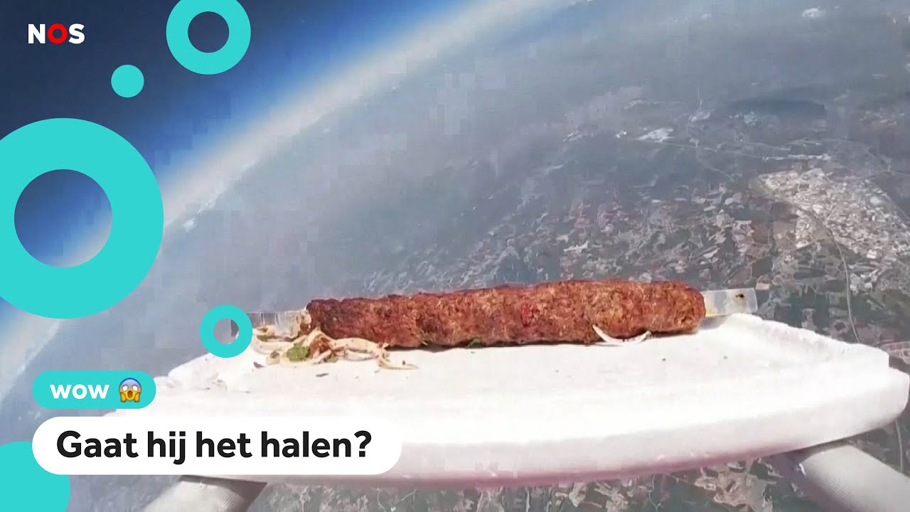 Kebabspies onderweg naar de ruimte