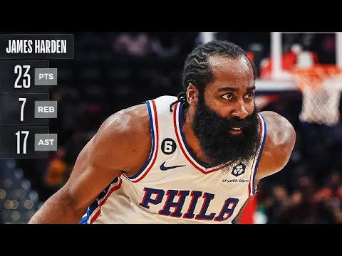哈登两双【17助攻】| 76人VS奇才—— NBA常规赛22-23年（2022年.11月.1日）