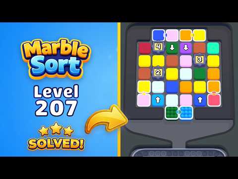 Marble Sort Level 207 Walkthrough & Solution