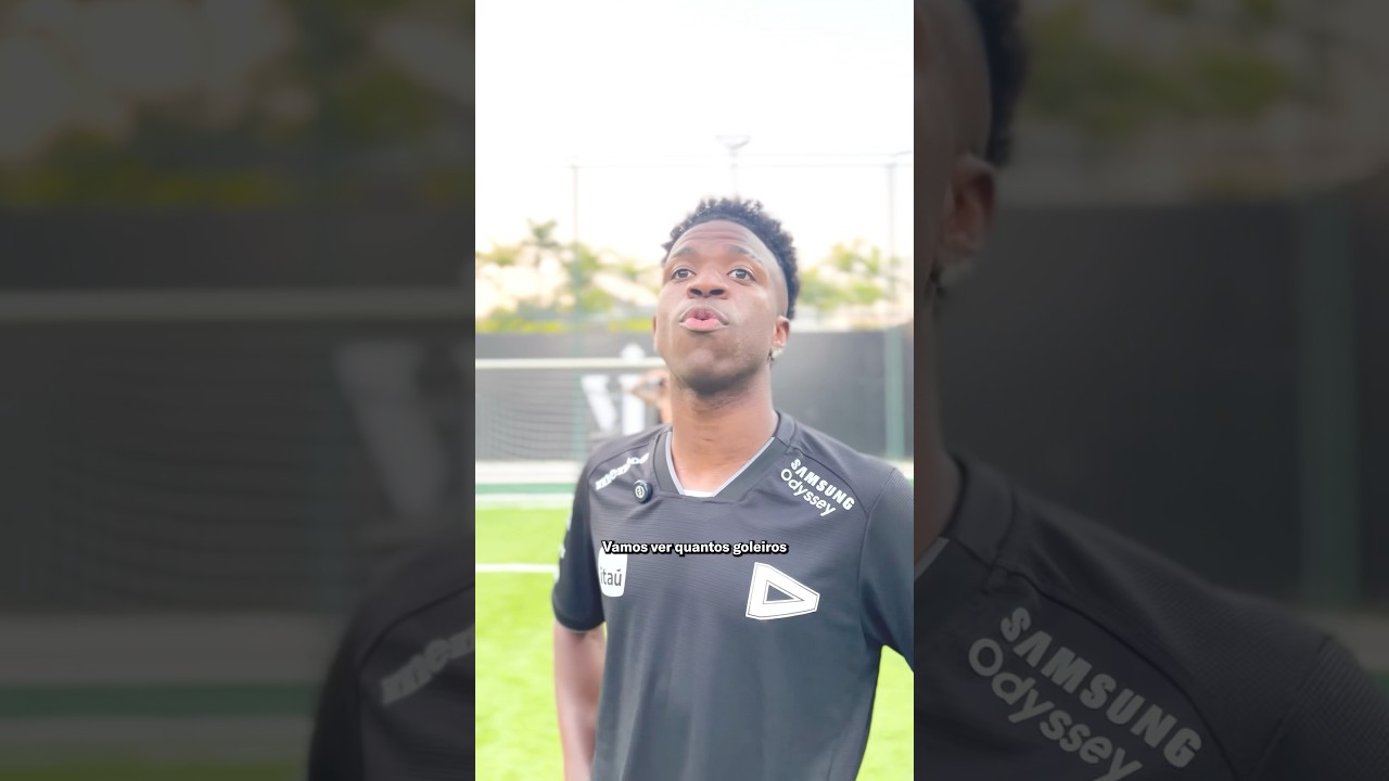 Desafio do goleiro com VINI JR.