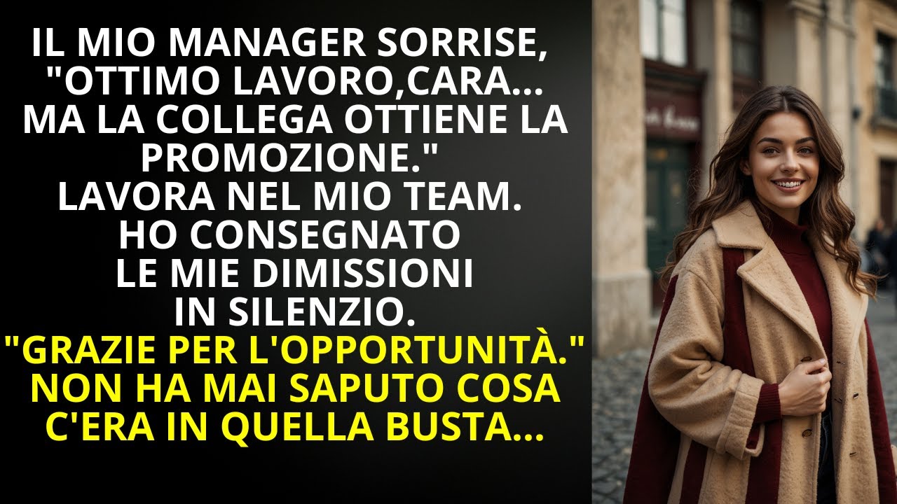 Il Mio Capo Ha Promosso La Più Pigra Del Team. Quando Ha Letto La Mia Lettera..Si È Fermato Di Colpo
