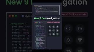 This 9 Dot Menu is Pure CSS Magic 😱🔥#shorts #coding #fyp #viral #trending #ytshorts #views #youtube