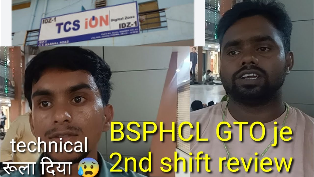 2nd shift,BSPHCL GTO JE paper' reviews 2nd shift easy आया,